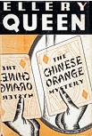 The Chinese Orange Mystery - dust cover Stokes edition, 1934. Stokes had three printings (1st April, 1934; 2nd June, 1934 and 3rd July, 1934)