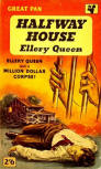 Halfway House - cover pocket book edition, Great Pan paperback G-254, U.K., 1959 (Cover by Sam 'Peff" Peffer)