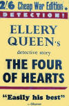 The Four of Hearts - dust cover Victor Gollancz edition, Cheap War Edition, 1940