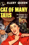 Cat of Many Tails - cover pocket book edition, Pocket Books N° 822, 1951 (cover art by Maurice Thomas)