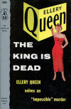 The King is Dead - cover pocket book edition, Pocket Book N° 1005, July 1954 (1st) - 1955 (2nd). (Cover art by Alfred Gescheidt)