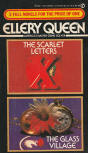 The Scarlet Letters/ The Glass Village - cover pocket book edition, Signet Double Mystery, 451-AE2887, 1984