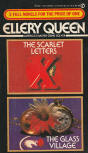 The Scarlet Letters/ The Glass Village - cover pocket book edition, Signet Double Mystery, 451-AE2887, 1984.
