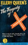 The Tragedy of X - cover pocket book edition, No. 125. Pocket Book Edition October 1941.