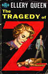 The Tragedy of Z - cover pocket book edition, Avon #726, 1954 (cover by Marchetti)