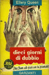 Dieci giorni di dubbio - dustcover Italian edition  Garzanti series Gallia N°74, 1956