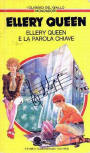 Ellery Queen e la parola chiave - cover Italian edition, Mondadori, series I Classici del Giallo, June 7. 1983