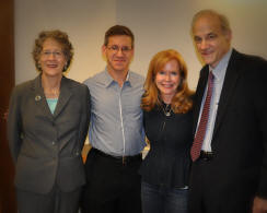 (From L to R): Mrs. Dannay, Matthew Levay, Shelly Dickson Carr, Richard Dannay