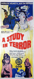 "A Study in Terror"  poster