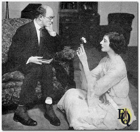  Arthur Allen and Katherine Alexander in their amusing scene satirizing the mental healing fad in Act 1 of "Love Laughs," the comedy at the Bijou (May 20. - June 1. 1919).