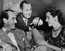 Robert Montgomery Presents, Lee Bowman, Robert Montgomery and Jane Wyatt, 1950. In the episode "The Awfull Truth'' Lee and Jane played Jerry and Lucy Warriner (Air date September 11, 1950).