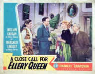 A Close Call for Ellery Queen - lobbycard 1 of the 8 in the series