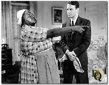 Hattie McDaniel and Lew Ayres in "The Crime Nobody Saw".
