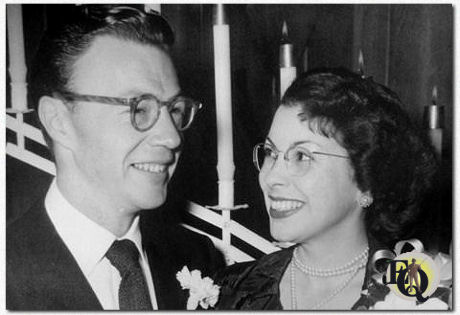 A wedding picture of Howard Culver and Lois Hayes (Courtesy of Katherine and Patricia Culver)