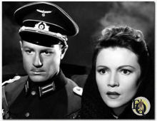 Derr as German officer in "Tonight We Raid Calais" with Annabella (1943)