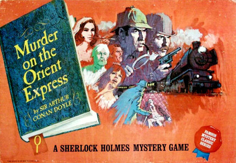 Sherlock Holmes (!) in  Murder on the Orient Express (1967) Cover Ideal Board Game