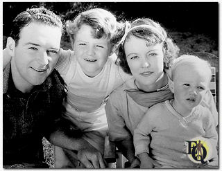 Mr & Mrs William Gargan with their children, Barrie (the elder) and Leslie Howard Gargan