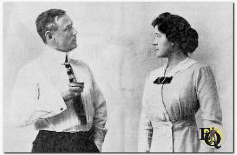 Publicity shot for Charley Grapewin and Anna Chance at Orpheum (1915). "Charley Grapewin, the favorite comedian, will appear in the domestic comedy "Poughkeepsie" which is a continuous laugh. He will be supported by Anna Chance, who is not only fair to look upon, but an excellent foil for Mr. Grapewin's humorous acting."
