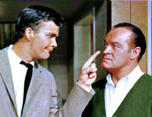 Jim Hutton and Bob Hope in "Bachelor in Paradise" (1961).