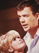 Jim Hutton with an adoring Connie Stevens in "Never Too Late" (1965).