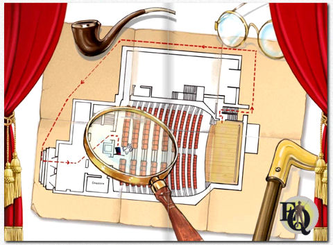 Floor plan from the Italian school edition "La Poltrona No. 30" for first- and second-grade children. Publisher: La Scuola Primaria, 2018; illustrations by Fabrizio Zubani.