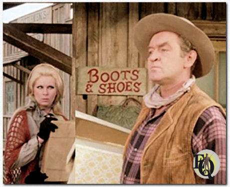 Arch Johnson and Grace Lee Whitney (who doesn't remember those eyes from "Star Trek"?) in "Death Valley Days" ("Tall Heart, Short Temper", May 17. 1968, Syndication)
