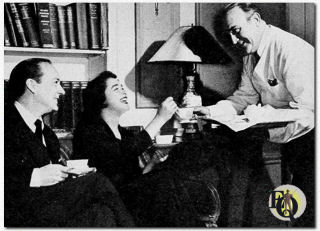 Gil (David Gothard) lives with Helen (Julie Stevens) in a charming white house in San Fernando Valley, not far from Hollywood, they're being served by Bugsy (Ed Latimer) (1949).
