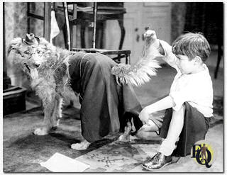 Scene from "Poor Old Bill" (London, Wardour Films, June 10, 1931). In total, Peter Lawford "The Jackie Coogan of England" made six films in England and France.