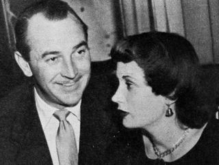 Lee Bowman with his wife Helen Rosson in the Stork Club (1955).