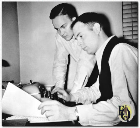 William Link (L) and Richard Levinson, collaborating when they were students.