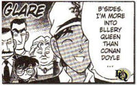 Panel from "Case Closed" volume 12, Chapter 7 ("Mycroft de no tsudoi" - "Meeting At Mycroft") Sep 18, 1996.