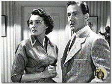 With Patricia O'Neal in "The Day the Earth Stood Still" (1951). 