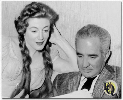 Press Photo Sarah Churchill and Albert McCleery on NBC Matinee Theater, "Savrola" (Nov 15. 1956)
