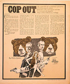 "Cop Out" was published in "Star Weekly" in several volumes between April 17 and 24, 1969 (Illustration by Jim McCarthy).