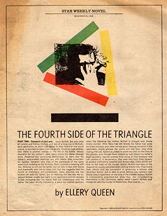 "The Fourth Side of the Triangle" was published in "Toronto Star Weekly", Part Two - December 26. 1964. Illustration by Gerry Sevier.