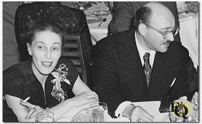 Hilda and Fred Dannay at "The Edgars" (1950s)