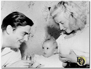 Richard Hart with Louise Valery and their daughter Hilary.