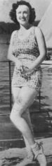 Margaret Lindsay supposedly vacationing at Lake Arrowhead.