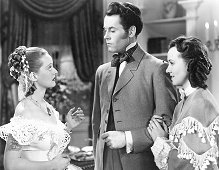 Bette Davis, Henry Fonda en Margaret Lindsay. A scene from "Jezebel" (1938).