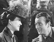 John Wayne and Margaret Lindsay in "The Spoilers"  (1942).