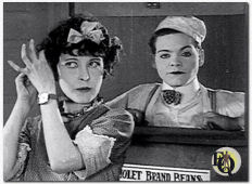 Madeline as the waitress and Eddie as the cook in "Catalina, Here I Come" (April 1927)