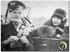 In "Love in a Police Station" (Dec 1927), Sennett revived his iconic Keystone Kops. Eddie, seen here with Madeline Hurlock, played a traffic Kop a job which didn't exist when the previous Keystone Kops were around!