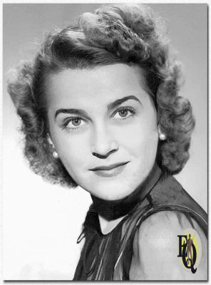 Queen's New Secretary. Gertrude Warner is the new Nikki Porter secretary-confidante to gentleman sleuth Ellery Queen on the "Adventures of Ellery Queen" over CBS every Wednesday (CBS, Jul 12. 1945)