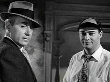 George Raft en Larry Dobkin in "Loan Shark" (1952)
