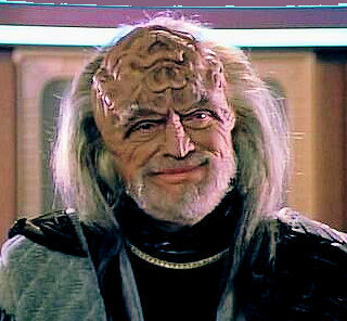 Dobkin als Klingon ambassadeur Kell in "Star Trek". "The Mind's Eye" (27 mei 1991).