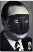 Manfred B. Lee as masked "Ellery Queen" as he also appeared on the front cover of an "The American Gun Mystery"...