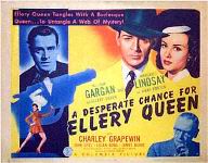 A Desperate Chance for Ellery Queen - half-sheet poster
