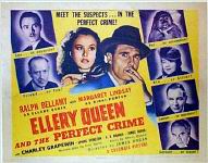 Ellery Queen and the Perfect Crime - Titlecard for the set of eight lobbycards