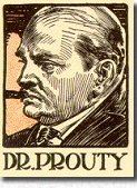 Dr.Prouty as depicted by Frank Godwin for a "Redbook" edition of "The Chinese Murder Mystery".