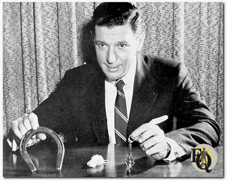 Host Ken Roberts delivers live, gimmicky Sealy Mattress commercials for clever contrast with steady diet of film offered by the New York- New Jersey mattress company ("Sponsor", Mar 5. 1956)